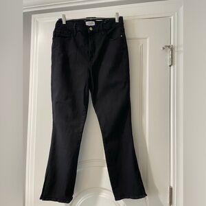 Frame Black cropped flare Jeans.  Size 30.  Like New!
